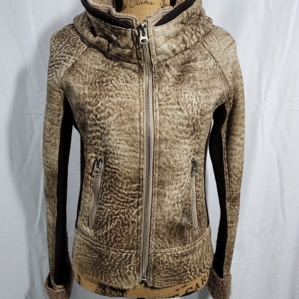 Real Fur Jacket Sz S Dana Stein MSRP $1065 Lamb Skin/Fur Everyday Furs
